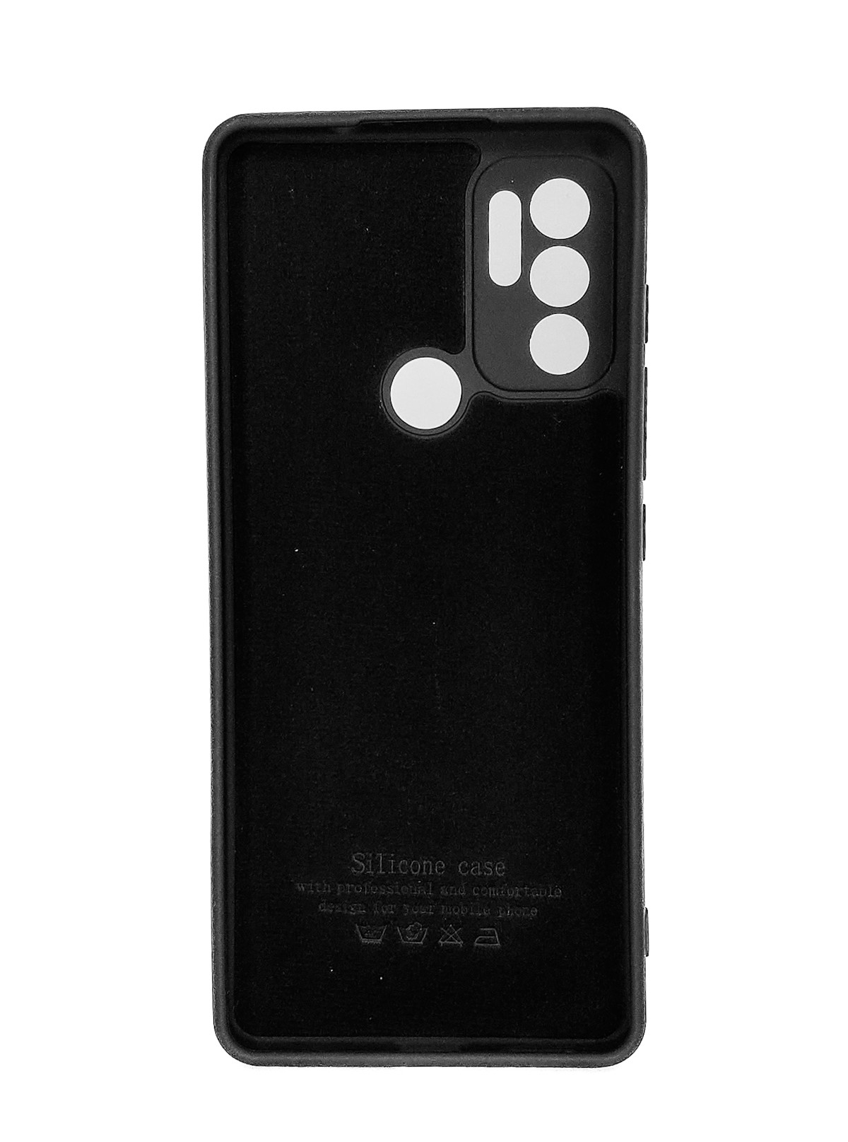 Protectores para celular  para Motorola  Moto G60s Funda de silicona con felpa Negro